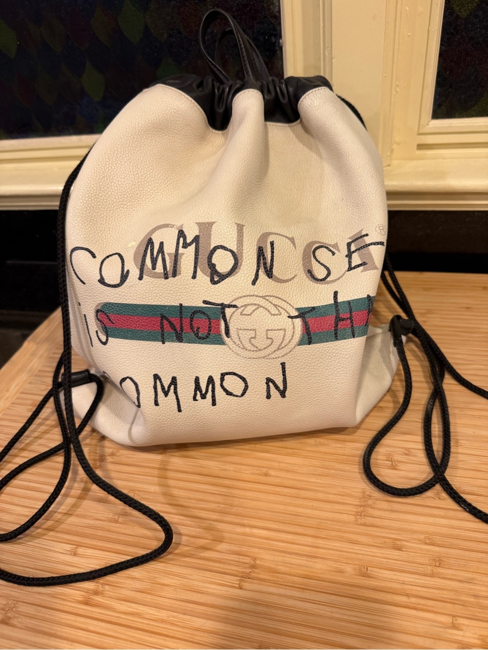 Gucci  Drawstring Backpack